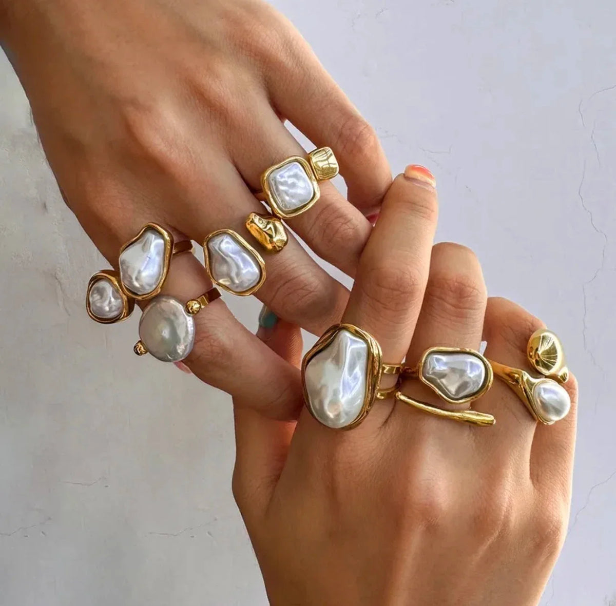 Acrylic Pearl Ring