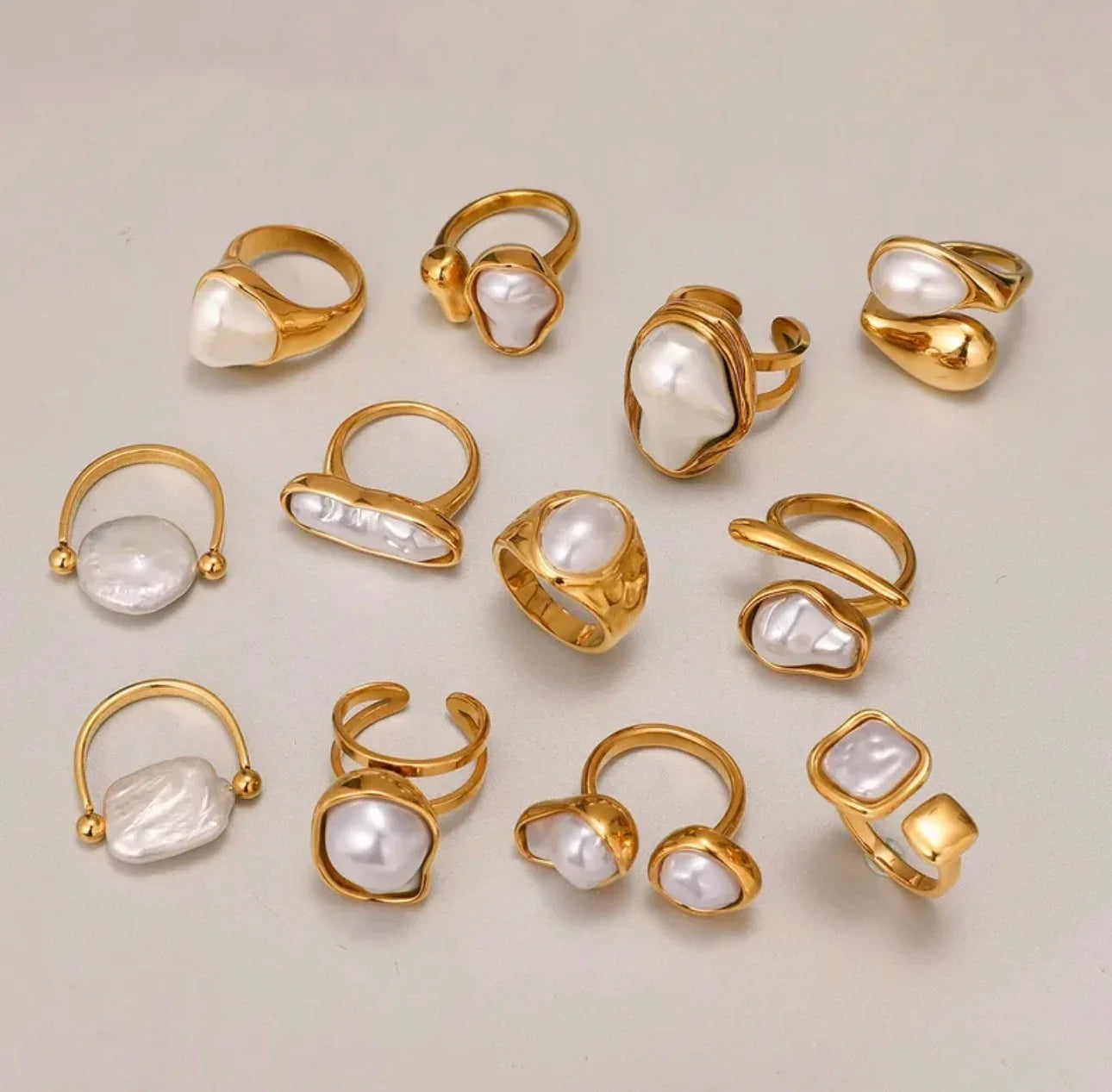 Acrylic Pearl Ring