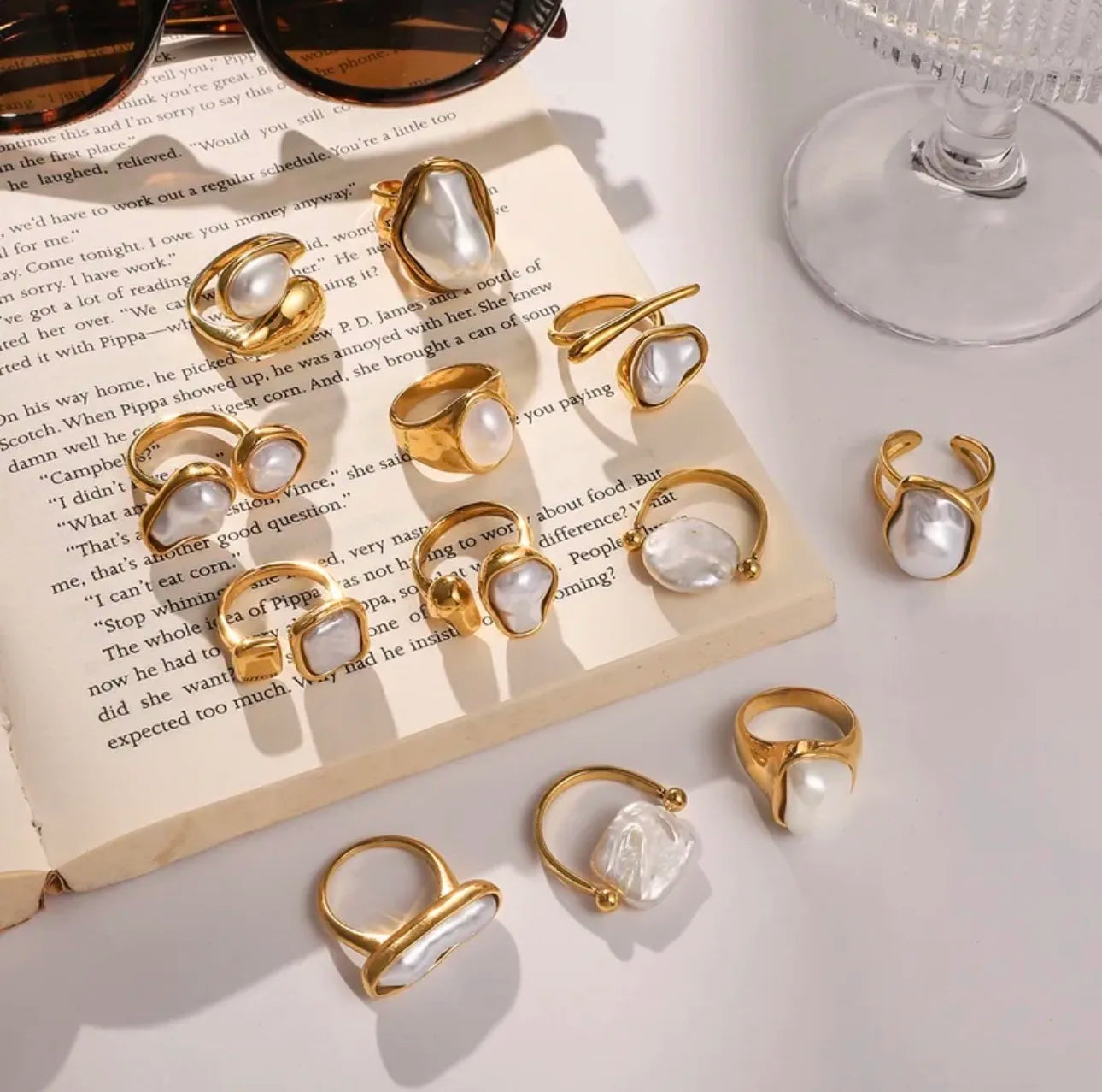Acrylic Pearl Ring