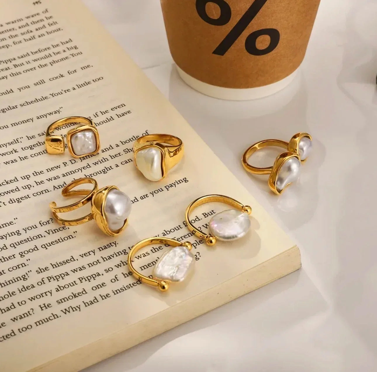 Acrylic Pearl Ring