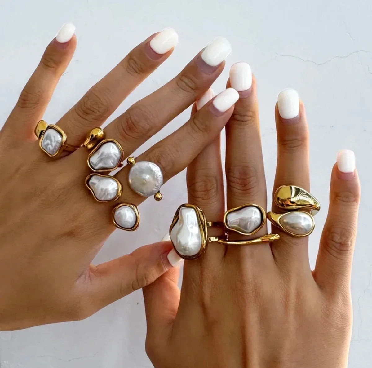 Acrylic Pearl Ring