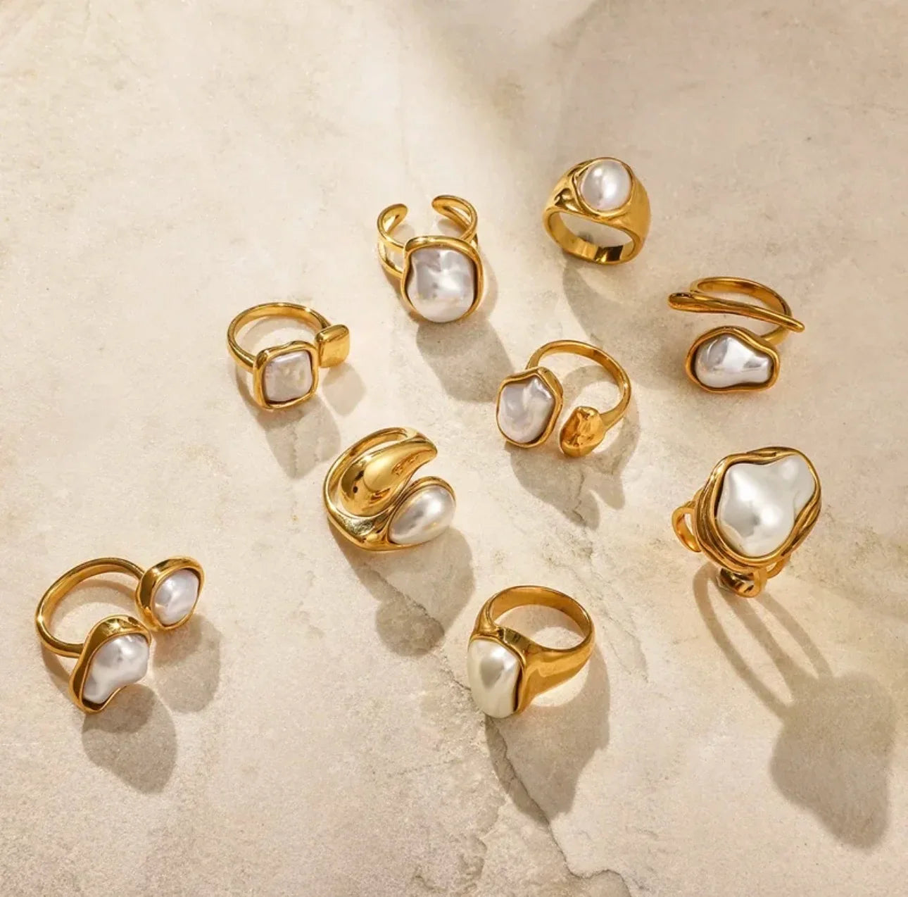 Acrylic Pearl Ring