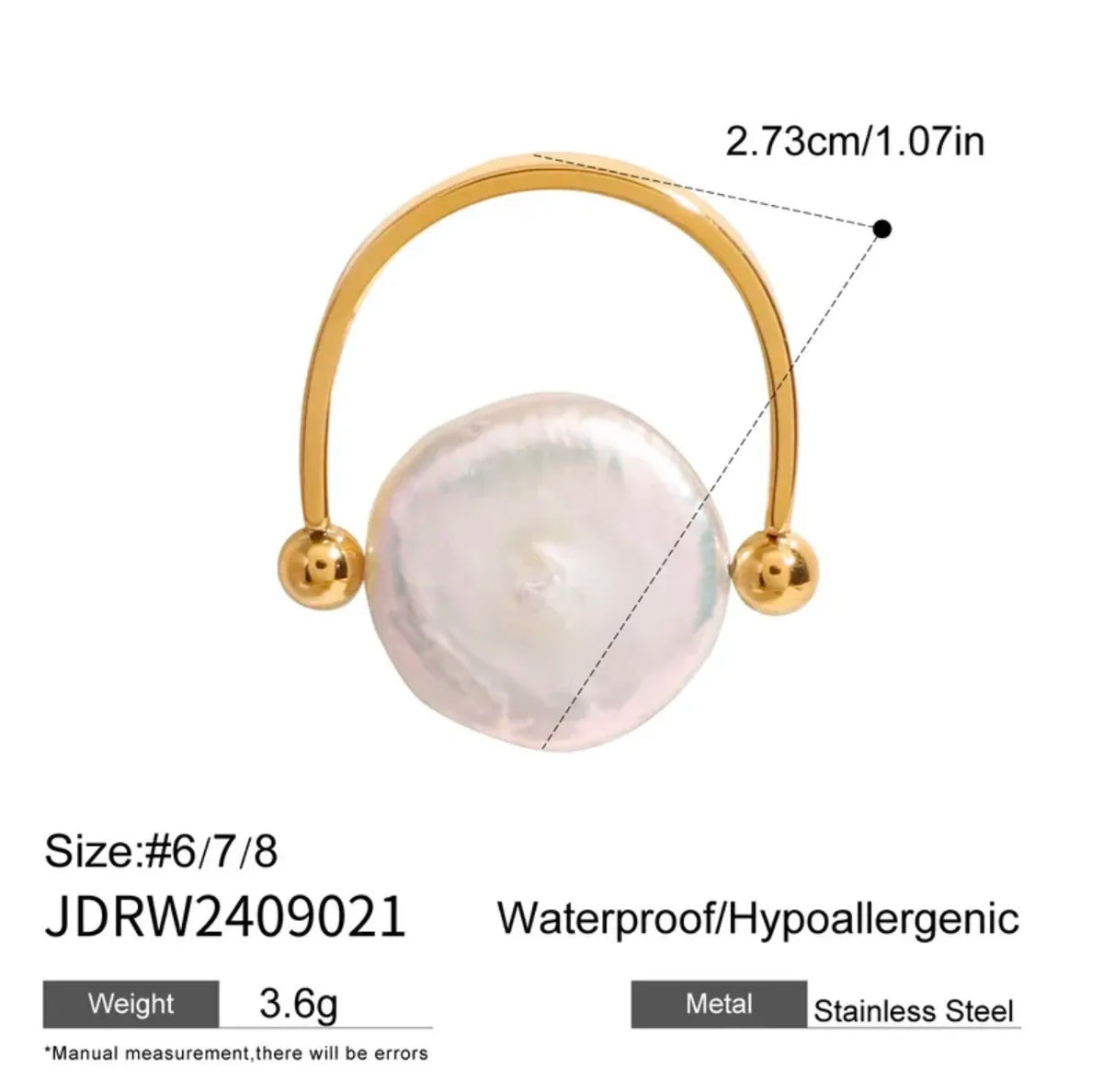 Acrylic Pearl Ring