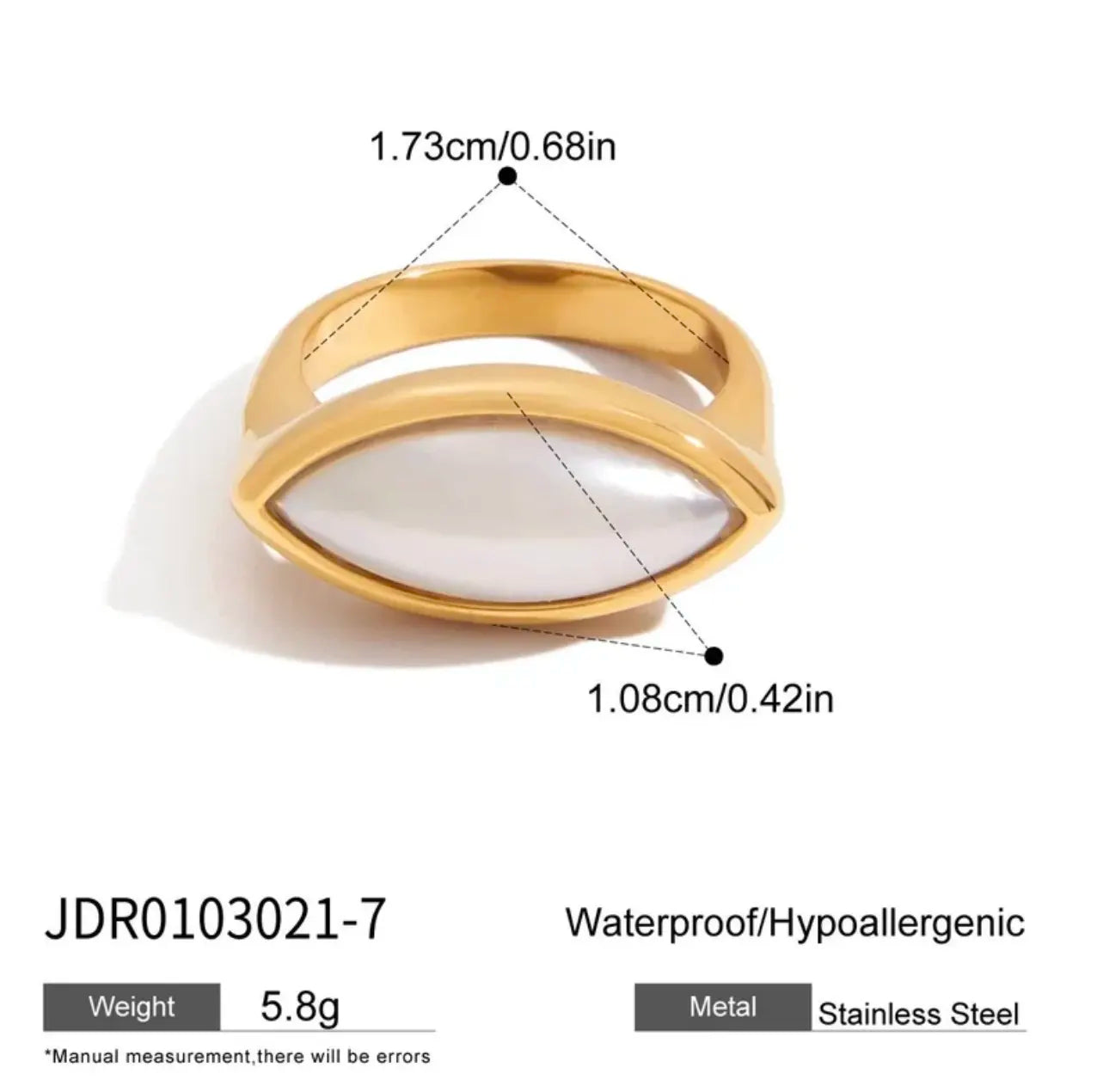 Acrylic Pearl Ring