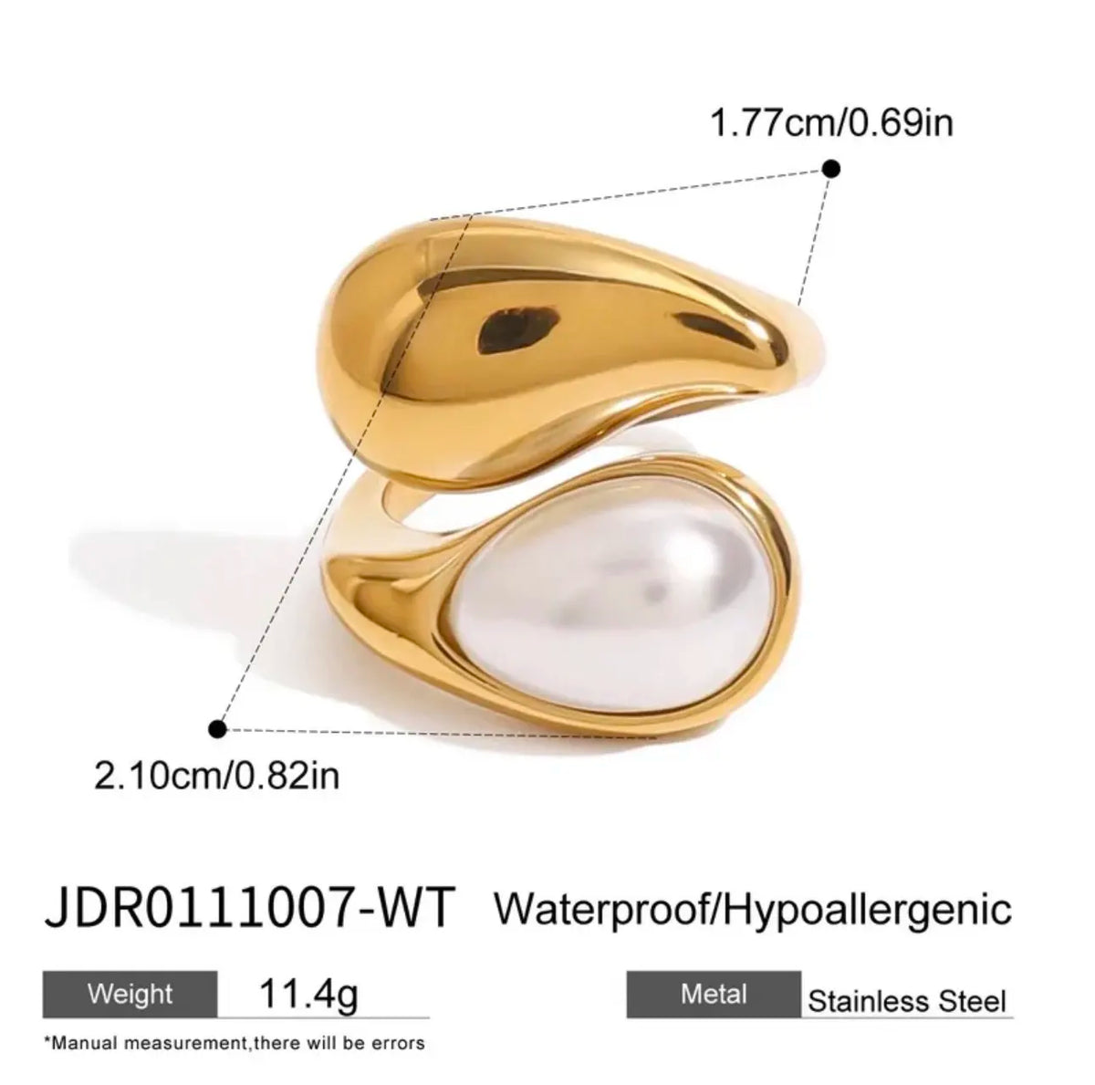 Acrylic Pearl Ring