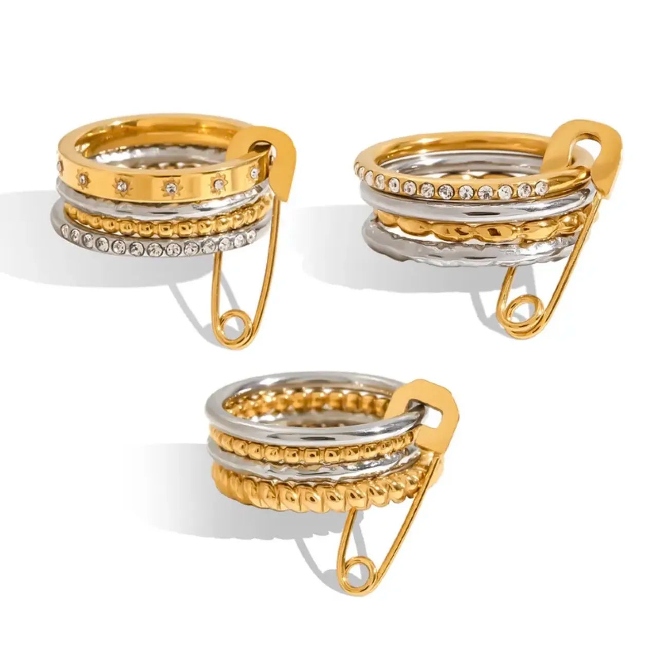 Geometric Gold Luxe Ring