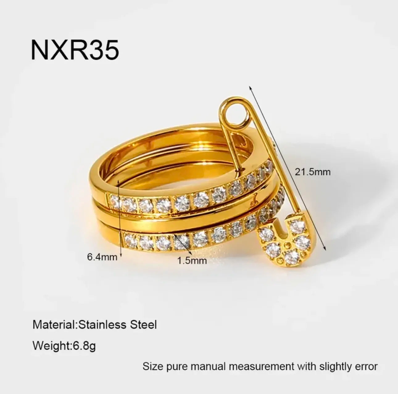 Geometric Gold Luxe Ring