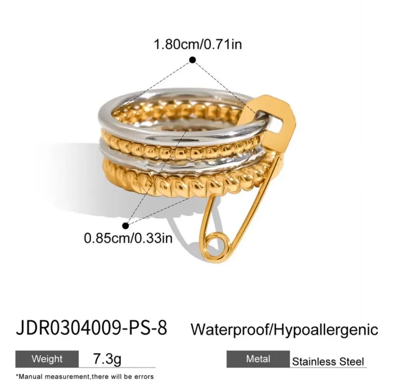 Geometric Gold Luxe Ring