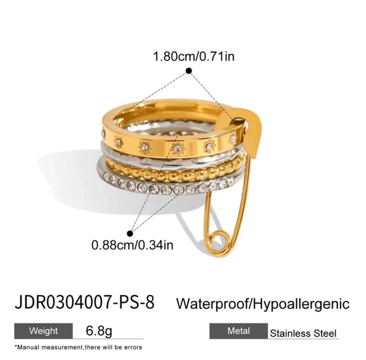 Geometric Gold Luxe Ring