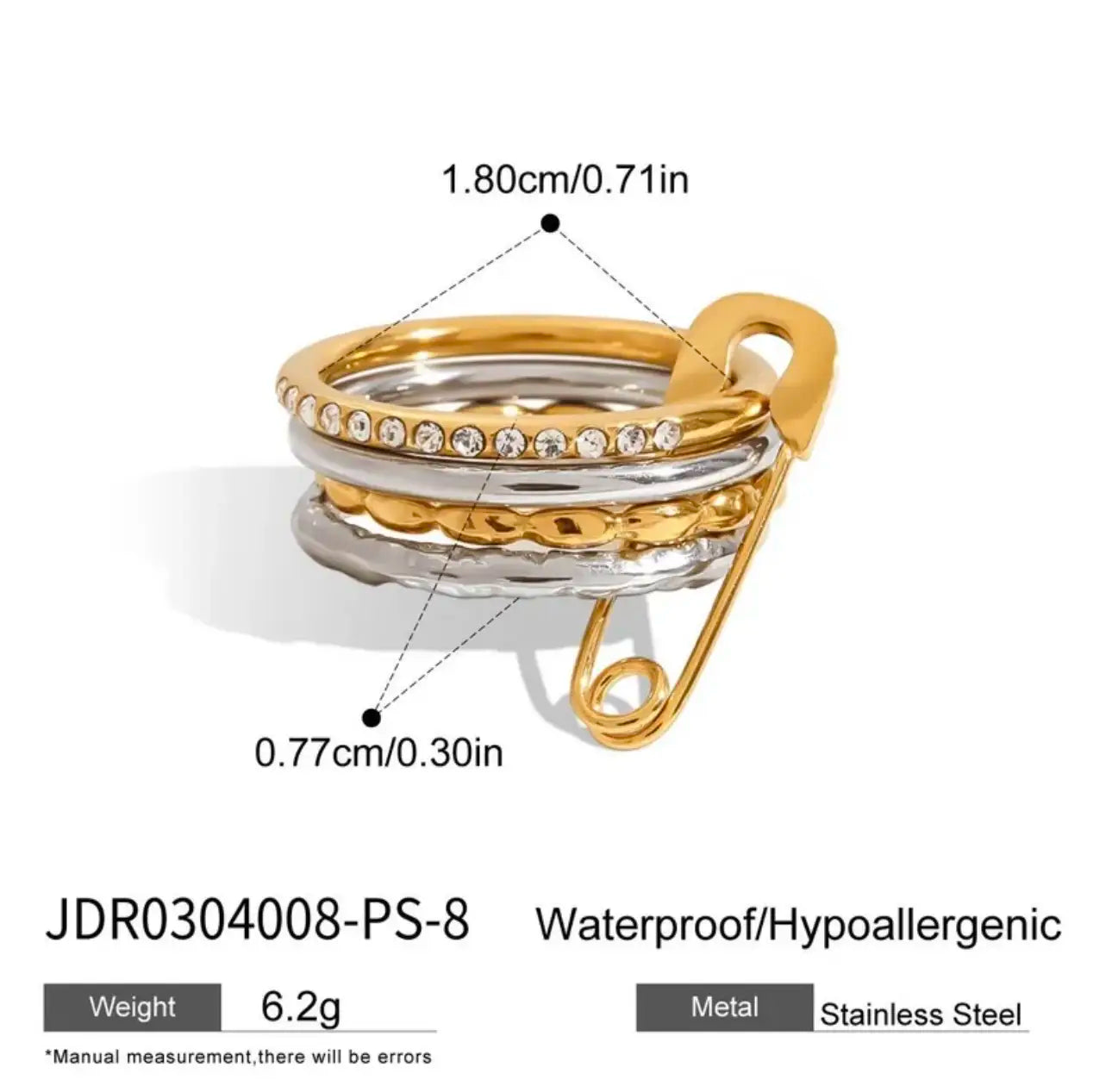 Geometric Gold Luxe Ring
