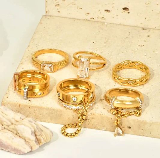 Roman Luxe Zircon Ring