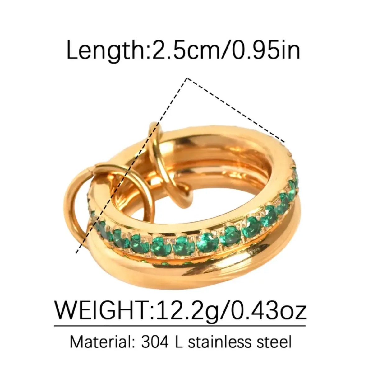 Modern Zircon Gold Ring